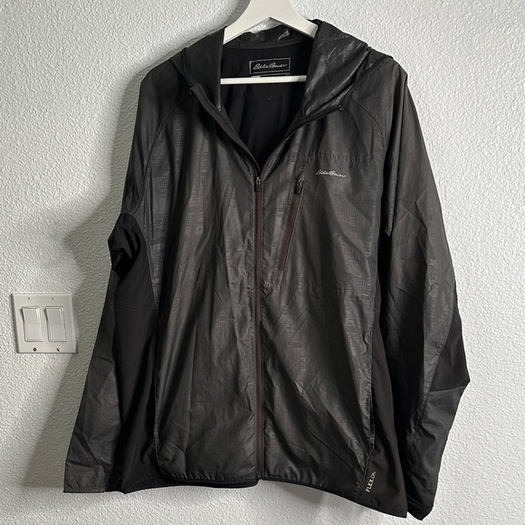 Eddie Bauer Men's Dark Gray Windbreaker rain jacket size xL - Picture 1 of 8